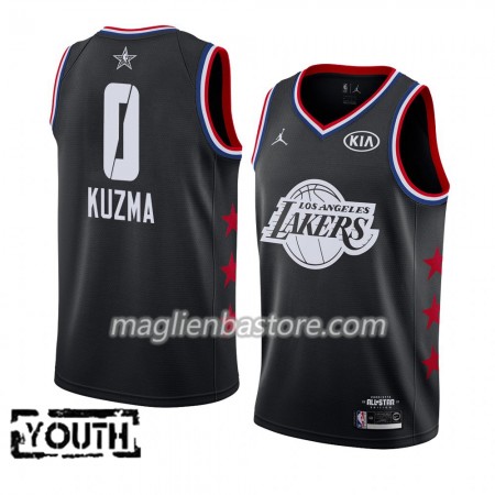 Maglia Los Angeles Lakers Kyle Kuzma 0 2019 All-Star Jordan Brand Nero Swingman - Bambino